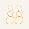 Pernille Corydon Øreringe^Double Plain Ear Hooks