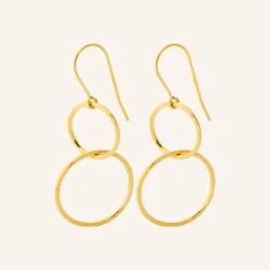 Pernille Corydon Øreringe^Double Plain Ear Hooks
