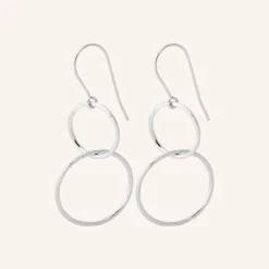 Pernille Corydon Øreringe^Double Plain Ear Hooks