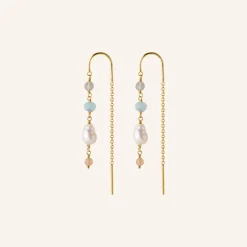 Pernille Corydon Øreringe^Mellow Blue Earchains