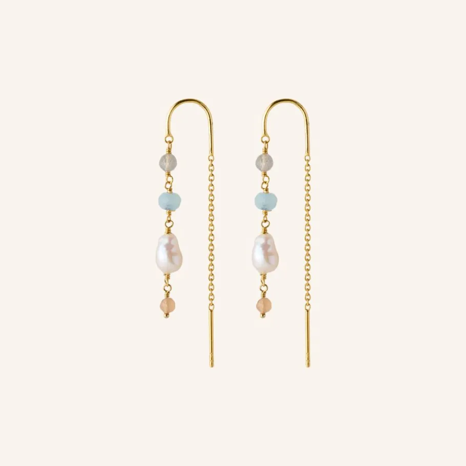 Pernille Corydon Øreringe^Mellow Blue Earchains