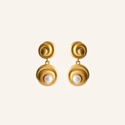 Pernille Corydon Øreringe^Shell Flower Earrings