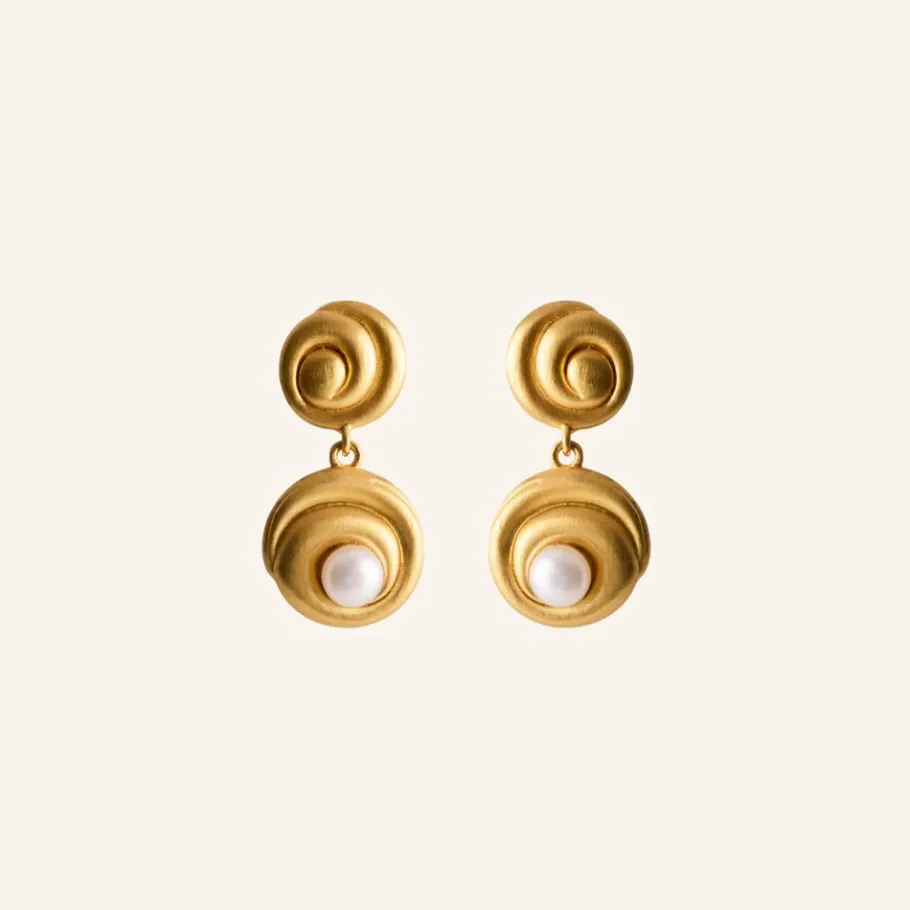 Pernille Corydon Øreringe^Shell Flower Earrings