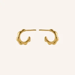 Pernille Corydon Øreringe^Small Aqua Hoops