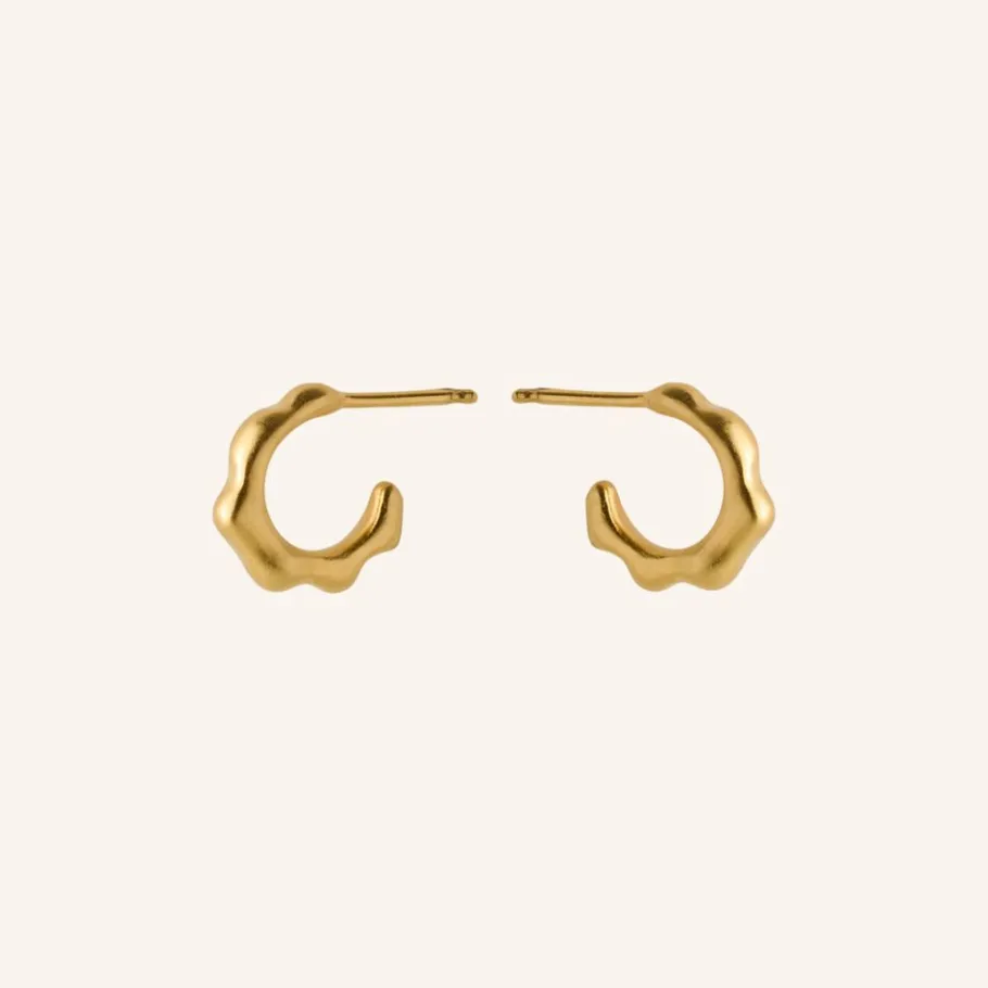 Pernille Corydon Øreringe^Small Aqua Hoops